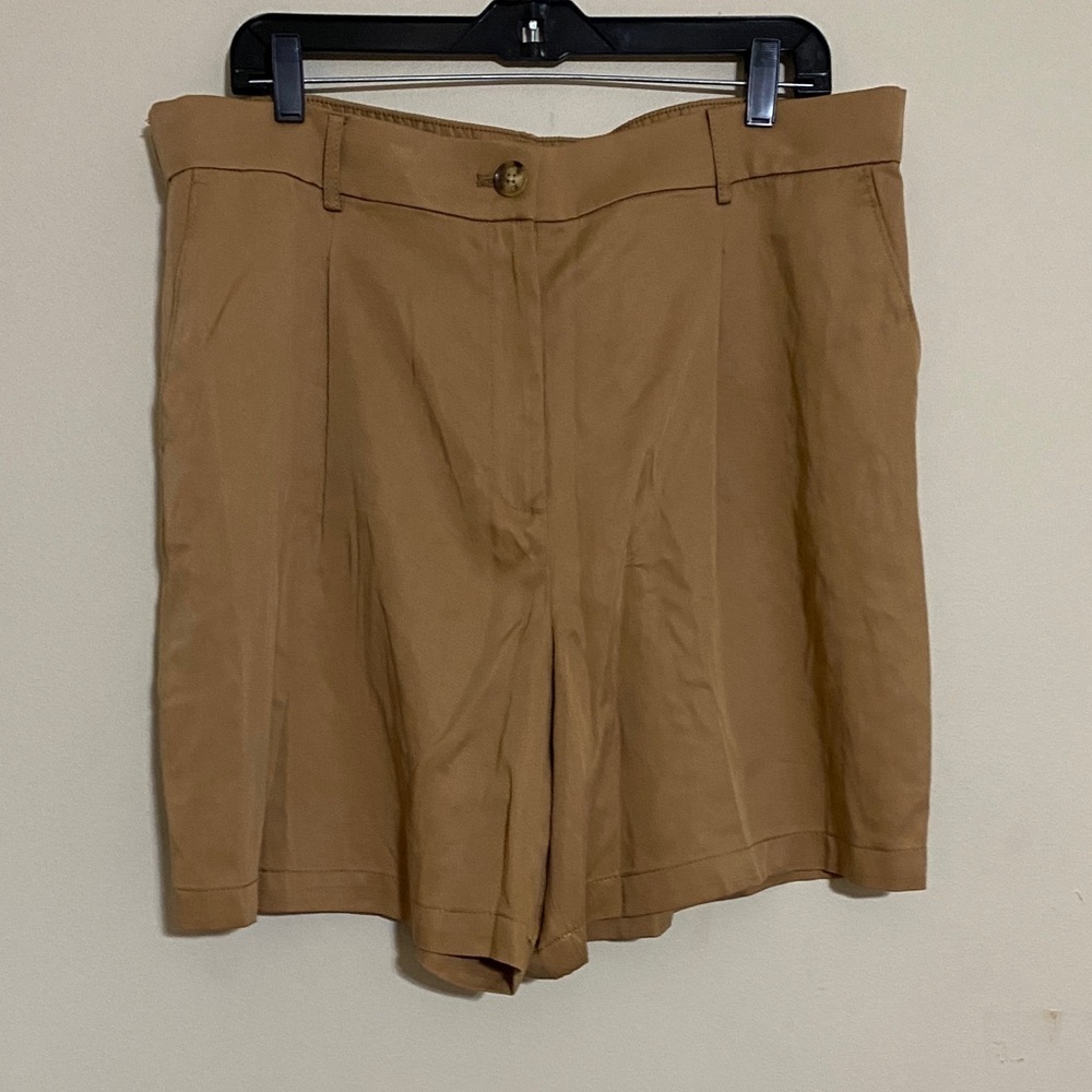 LOFT Women's Brown Bermudas Emory short women casual office vacation 16 retro